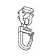 Glider Carrier with Curtain Hook White 4010-50 (Goelst 5600, 6300, 6200, T300, T250)