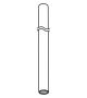 T300 Suspension Hanger 1000mm - 15mm Tube - White