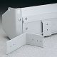 Cosmopolitan White Floating Mounting Brackets [Pair]