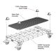 Transporter Trolley Mesh for Standard Shelf Assembly