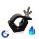 Aluminium Slimline Half Coupler - Black