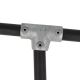 Pipeclamp Angled Two Socket Tee 4-10 Degree