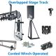 Six Track - 9m Overlapped - Winch Operated Theatre Track Kit