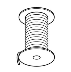 Cord 3.5mm white on reel 300m 1210-3.5