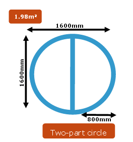 CamStyle Fabric Acoustic Two-Part Circle Cloud Panel 1600 x 1600mm