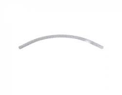 2Way 1000mm x 90Deg Curved Track Silver (600mm Straight Ends)
