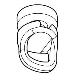 Glider Rotating Slider - White - Goelst 5600, 6300, 6200, 6200-tandem, T300, T250) per 100
