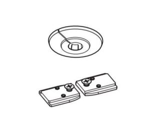 T300 Strut Hanger Mounting Base Plate Set - White (Goelst 6300, 6200 and 6200-tandem)