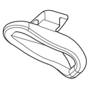Glider Carrier Projection Slider - White - Goelst 5600, 6300, 6200, 6200-tandem, T300, T250) per 100