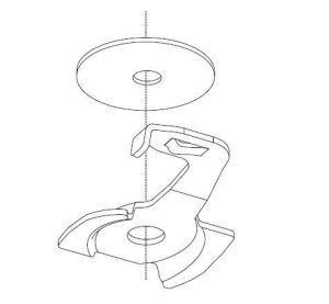 Ceiling Fixing Clamp (Goelst 6300, 6200, 6200-tandem, T300, T250)