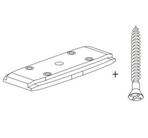 Profile Insert Recessed Fixing. Ceiling mounting foor profile insert for recessed fixing Including screws. 