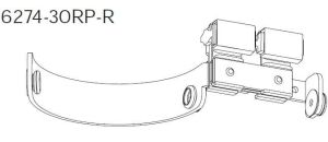 T300 Master Carrier for Ripplefold Right hand Arm (Goelst 6300, 6200 and 6200-tandem)