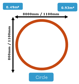 CamStyle Fabric Acoustic Circle Cloud Panel 1100mm Diameter