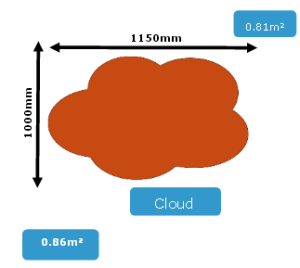 CamStyle Fabric Acoustic Cloud Panel Panel 1150 x 1000mm