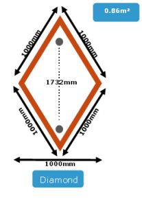 Diamond Fabric Acoustic Cloud Panel