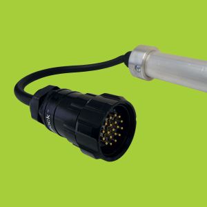 male 19-pin multi-pin, male Lectriflex