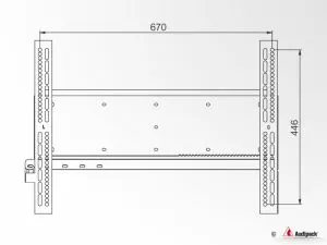 Flat panel wall mount universal Uniflatfix Plus+ Max 50Kg