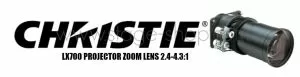 Christie LX700 Projector Zoom Lens 2.4-4.3:1