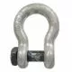 Bow Shackles Blue Pin Galvanised with Square Head Bolt